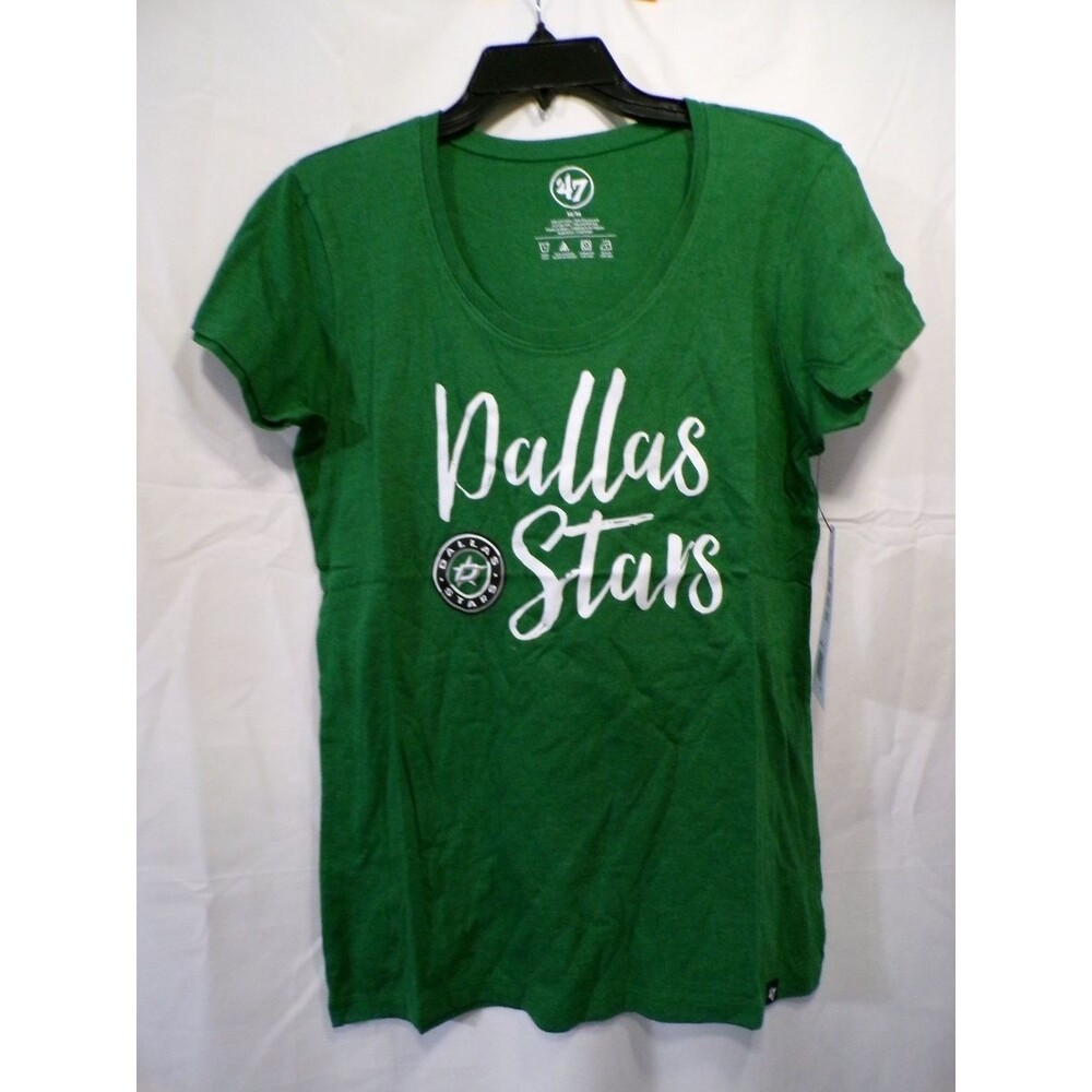 47 Brand Dallas Stars Womens Scoop Neck T Shirt Kelly Green M